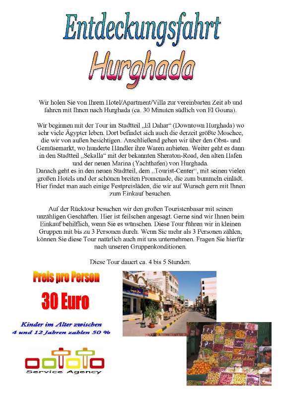 Oototo Entdeckungsfahrt Hurghada